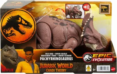 Produktbild von Jurassic World Wild Roar Pachyrhinosaurus, Spielfigur