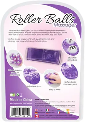 Obrázok produktu pre Masážne rukavice Roller Balls - fialové