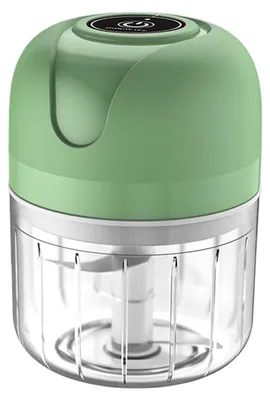 Produktbild von Elektrischer Mini-Zerkleinerer 250ml, Knoblauchhacker mit USB wiederaufladbar, Gemüseschneider