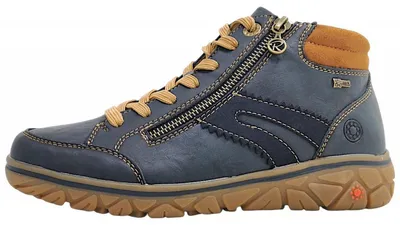 Imagen del producto de Zapatos de mujer Relife, botines con cordones, color azul, para uso diario