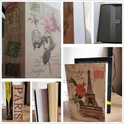 Imagen del producto de Caja de seguridad para libros, con cerradura, 2 llaves, formato de diccionario, ideal para guardar joyas en casa