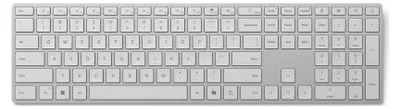 Produktbild von Microsoft Surface Tastatur (2. Edition), Volle Größe (100%), Kabellos, Bluetooth, QWERTZ, Grau