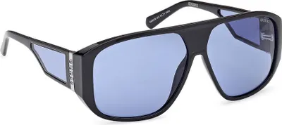 Productafbeelding van Guess GU00135 gepolariseerde zonnebril, zwart, blauw, voor heren, zwart en blauw