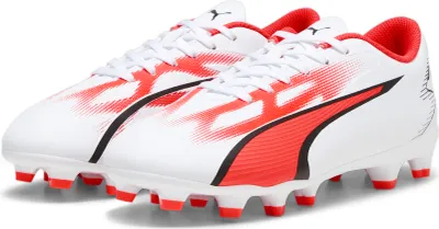 Produktbild von PUMA ULTRA PLAY FG/AG Jr PUMA WHITE-PUMA BLACK-FIRE 11,5C