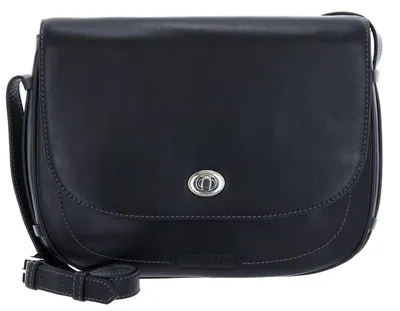 Imagen del producto de LEONHARD HEYDEN Cuero bolso bandolera bolsa de tabletas Nizza Umhängetasche mit Überschlag 7414 Schwarz