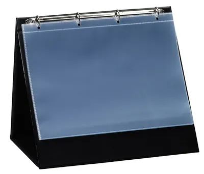 Zdjęcie produktu dla flipchart stołowy rillstab, A4 poziomy, czarny, w zestawie 10 etui