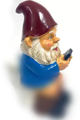 Gartenzwerg aus Kunstharz, Dekoration für Außen und Innen, humorvolles Design