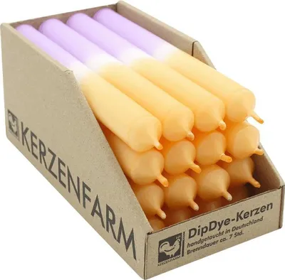Image de Bougie Dip Dye - Violet Mandarine 1pc.