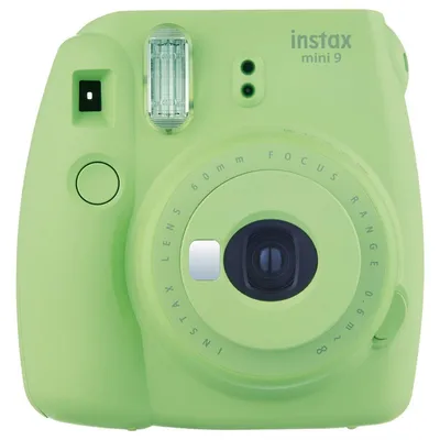 Produktbild von Fujifilm Instax Mini 9, 62 x 46 mm, Grün, Limette, 0.6 - ∞, 0,6 - 2,7 m, 1/60 s, AA