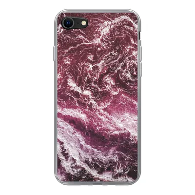 Produktbild von MuchoWow® Handyhülle Schutzhülle Hülle für iPhone 7 Marmor - Naturstein - Mineralien Silikon Softcase Handy Hülle - Kartenhalter