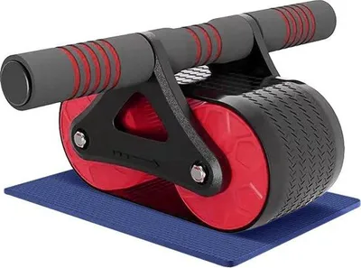 Produktbild von Famanu Bauchmuskelrad mit automatischer Rückfederung und Doppelrad - inkl. Trainingsmatte