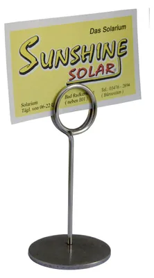 Produktbild von 2x Tischkartenhalter "Ring" aus Edelstahl ca. 7cm