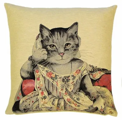 Produktbild von Gobelin Kissen Lady Anne Cat