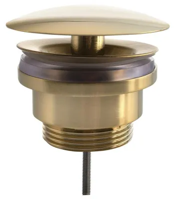 Produktbild von Nicht verschließbare Ablaufgarnitur 5/4“, großer Stopfen, H. 5-55 mm, Gold