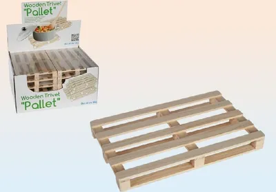 Produktbild von Holz-Untersetzer Dekoration Palette 19 cm
