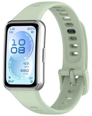 Produktbild von Armband für Huawei Band 11 / 11 Pro, Bizon Strap Watch Silicone, Hellgrün