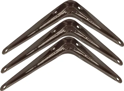Obrázok produktu pre KOTARBAU® Sada 3 policových nosičov 125x100 mm Policové nosiče na montáž na stenu Brazen