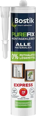 Produktbild von Bostik Purefix Express Montagekleber – Weiß 440 g innen & außen schnell Kleber