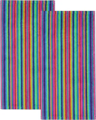 Produktbild von 2 Stück Cawö Life Style Handtücher 7048-84 Streifen multicolor 50x100