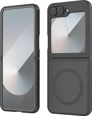 Image de Etui magnétique pour MagSafe SPACECASE Hybrid Mag pour Galaxy Z Flip 6 Noir