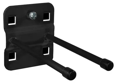 Produktbild von ADB Lochwand-Halter, doppelt m. geradem Hakenende, 100 mm