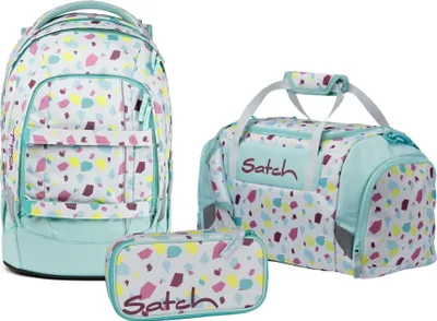 Produktbild von Satch Schulrucksack-Set PACK Dreamy Mosaic, Mäppchen + Sporttasche