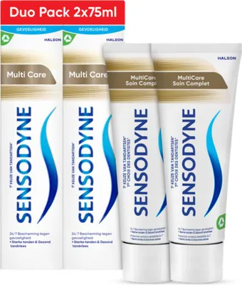Image de Sensodyne Dentifrice - Multi Care - Soin complet - Pack Duo - 2 x 75 ml - 1 pièce