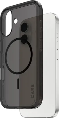 Obrázek produktu pro PanzerGlass CARE™ by ® Smokey Case w. Black MagSafe iPhone 17, Obal, Apple, Apple - iPhone 17, Černá
