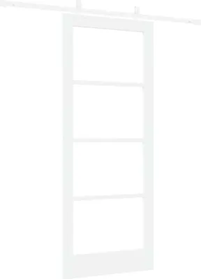 Obrázok produktu pre vidaXL Posuvné dvere biele 83 x 202 cm drevo a kov
