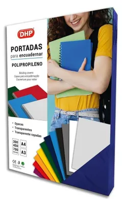 Imagen del producto de Paquete de 100 fundas para encuadernación, fabricadas en polipropileno, de 0,45 mm de grosor, formato A4, color azul oscuro
