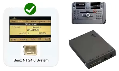 Produktbild von CarPlay und Android Auto Decoder, drahtlose Konnektivität, OEM-Steuerungsunterstützung, Für Benz NTG 4.0