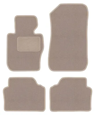 Productafbeelding van Velours automatten voor BMW 3 E91 xDrive 2004-2011 (stationwagen) – 4-delig, beige, op maat – Wielganizator LUX