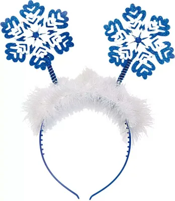 Produktbild von Schneeflocke Haarreif Weihnachten weiss-blau - Einheitsgröße