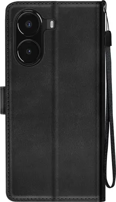 Immagine prodotto di Avizar, cover per Xiaomi Poco X7 Pro con Dragonne, custodia flip, supporto per portafoglio, nero
