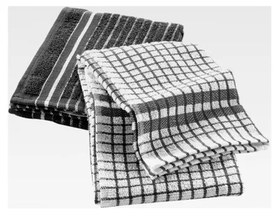 Produktbild von Geschirrtücher Classico 2er Set (50 x 70 cm), Anthrazit, Frottee