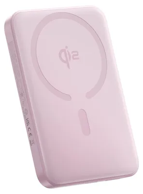 Zdjęcie produktu dla Powerbank Baseus Enerfill Fm12 Qi2 10000Mah 22.5W Kompatybilny Z Magsafe Z Białym Kablem Baseus Simple Usb-C 20V/3A 0,30M - Różowy