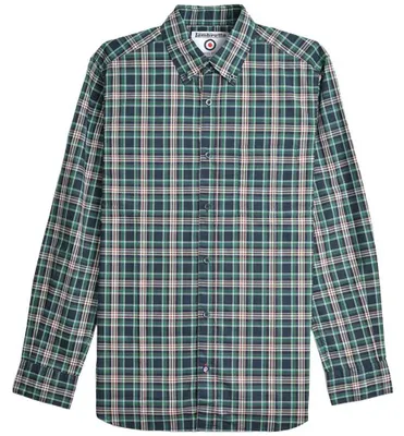 Produktbild von 4XL|Lambretta Classic Check Shirt Herren Langarmhemd RWIS1466-NAVY