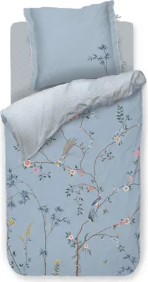 Produktbild von Pip Studio Bettwäsche-Set Bamboo Blossom Light Blue (155x220cm)