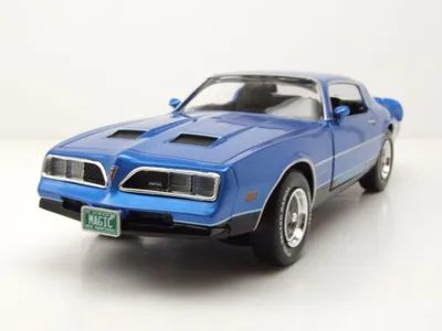 Produktbild von Auto World 1331 Pontiac Firebird Formula 1978 blau 1:18