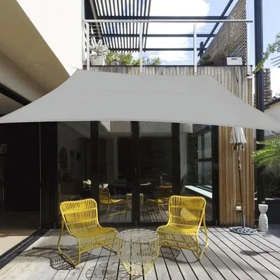 Produktbild von Famanu Sonnensegel wasserfest 2 x 3 m - grau