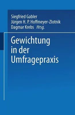 Obrázek produktu pro Gewichtung in der Umfragepraxis