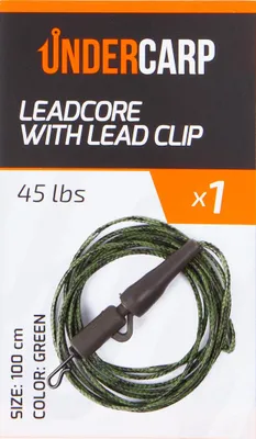 Image de Leadcore avec Lead Clip 45 lbs / 100 cm vert