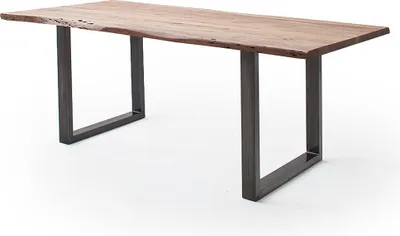 Produktbild von Baumkantentisch >Calabria< in Akazie natur / antik - 180x77,5x100 (BxHxT)