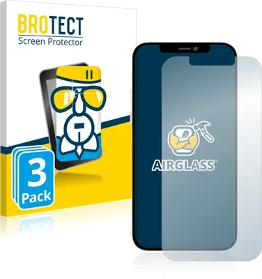 Produktbild von 3x BROTECT Schutzglas für Apple iPhone 12 Pro Max Schutzfolie Panzer Folie Glas Display Schutz klar