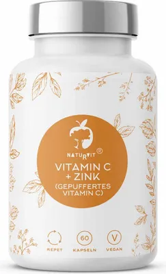 Produktbild von naturvit ® Vitamin C+ Zink und CITRUS Fruchtextrakt 60 Kapseln