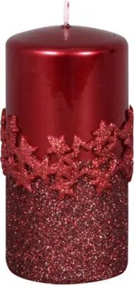 Obrázek produktu pro Nohel Garden Svíčka ICE STAR NEW VÁLEC vánoční d7x14cm