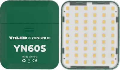 Produktbild von YONGNUO YN60S Pocket LED-Videoleuchte, Mini-Kameraleuchte, 5500 K, 3-stufige Helligkeit, CRI95+, Fotoleuchte fuer Fotografie, Videokonferenzen, Vlogs, Live-Streaming