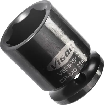 Produktbild von Vigor V5550S-21, Buchse, 1/2", Metrisch, 1 Kopf/Köpfe, 21 mm, Glanz