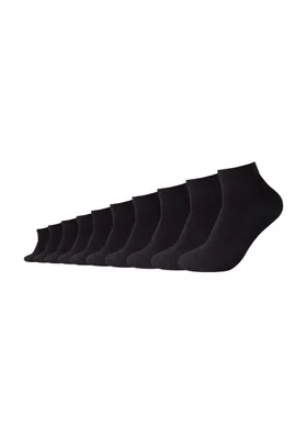 Produktbild von Camano Kurzsocken 10er-Pack Classics mit weichem Komfortbund schwarz 39-42