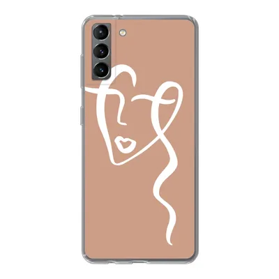 Produktbild von MuchoWow® Handyhülle Schutzhülle Hülle für Samsung Galaxy S21 Plus Frau - Gesicht - Abstrakt Silikon Softcase Handy Hülle - Handy-Tasche